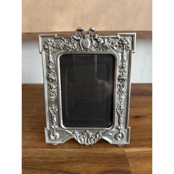 Vintage Pewter Frame Ornate - Picture 2 of 5